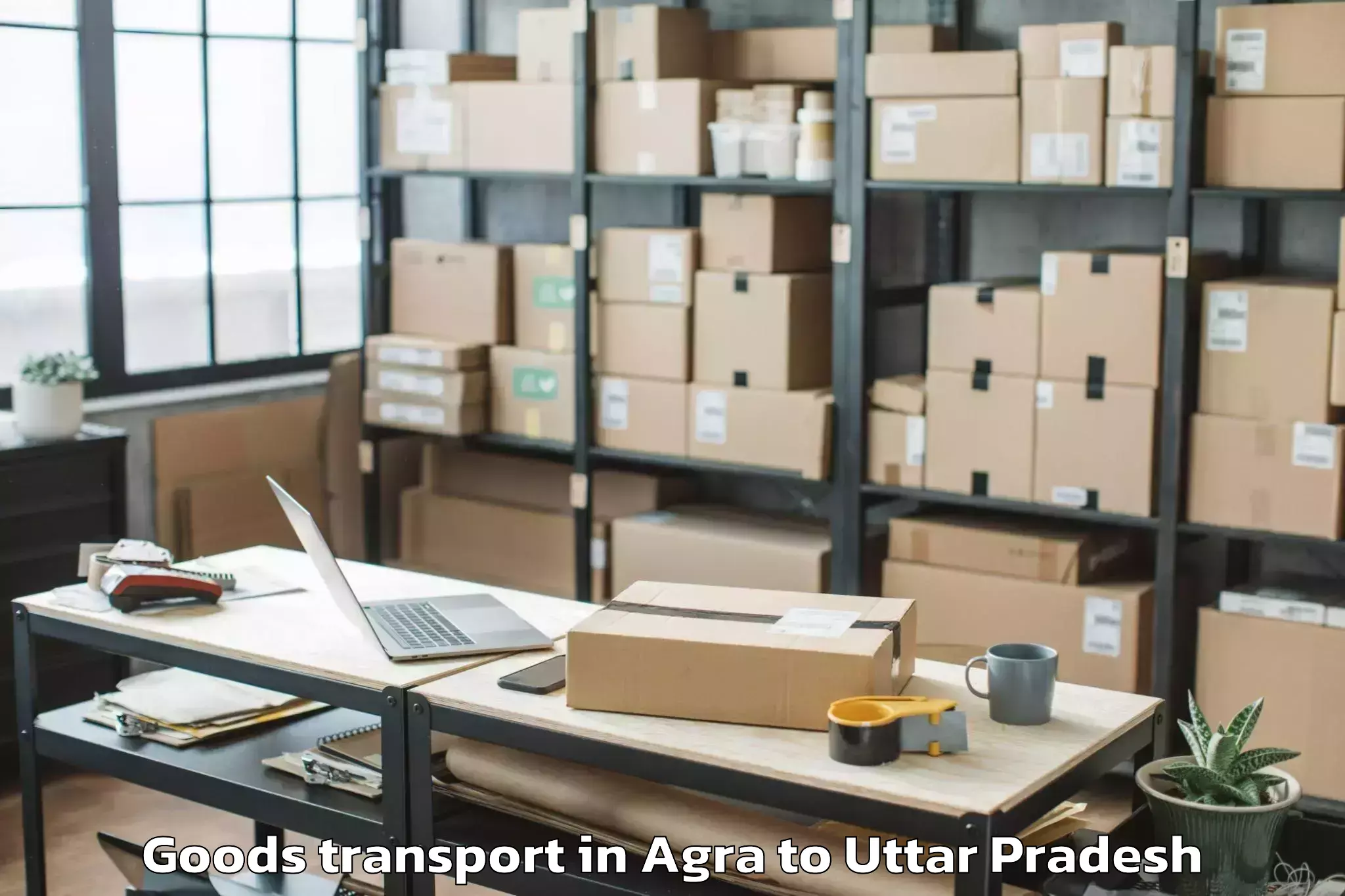 Get Agra to Bajna Goods Transport